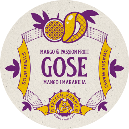 Etykieta - Gose | mango e frutto della passione